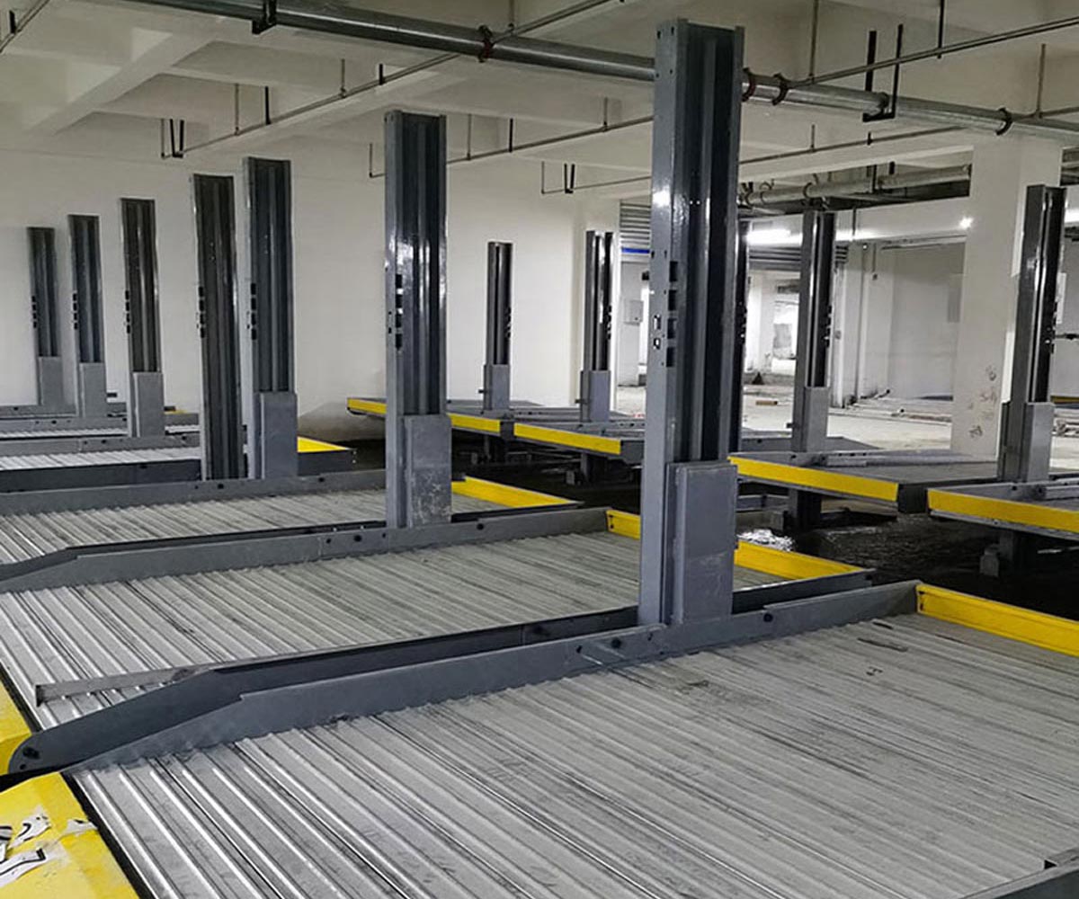 二層簡易升降類立體停車場改造